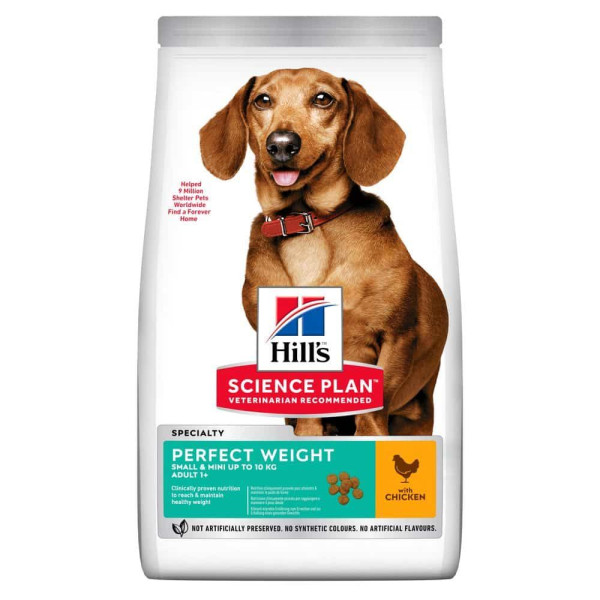 Сухий корм для собак Hill’s Science Plan Perfect Weight Small&Mini Adult 1,5 кг - курка