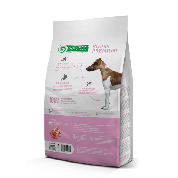 Сухий корм для цуценят Nature's Protection Junior All Breeds 7,5 кг - ягня