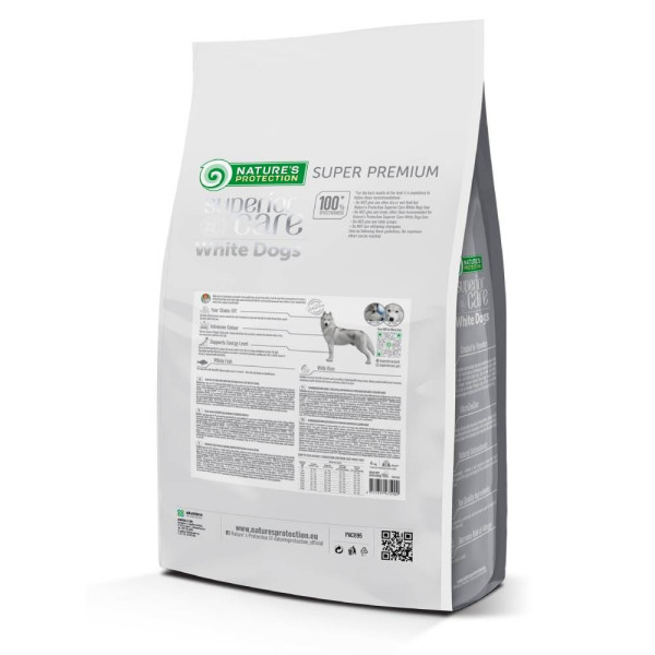 Сухий корм для собак Nature's Protection Superior Care White Dogs All Sizes and Life Stages 4 кг - біла риба