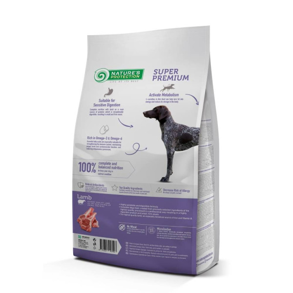 Сухий корм для собак Nature's Protection Adult All Breeds 4 кг - ягня