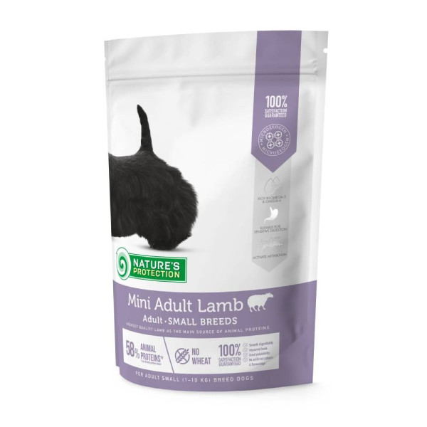 Сухий корм для собак Nature's Protection Adult Small Breeds 500 г - ягня