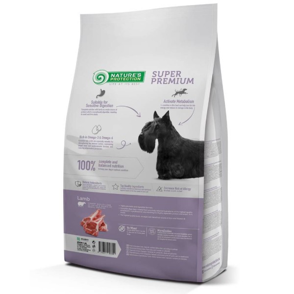 Сухий корм для собак Nature's Protection Adult Small Breeds 7,5 кг - ягня
