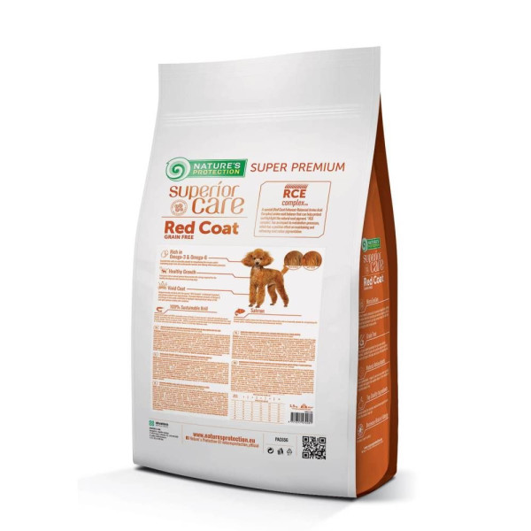 Сухий корм для цуценят Nature's Protection Superior Care Red Coat Grain Free Junior Small Breeds 1,5 кг - лосось та криль