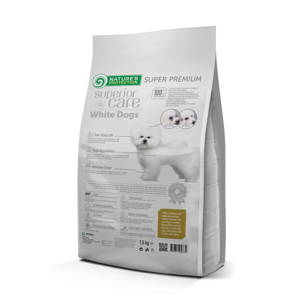 Сухий корм для собак Nature's Protection Superior Care White Dogs Adult Small and Mini Breeds 1,5 кг - ягня