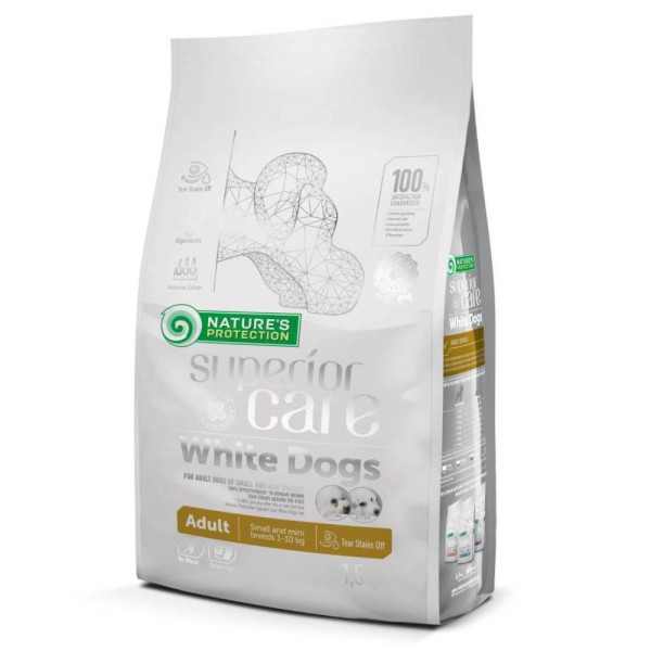 Сухий корм для собак Nature's Protection Superior Care White Dogs Adult Small and Mini Breeds 1,5 кг - ягня