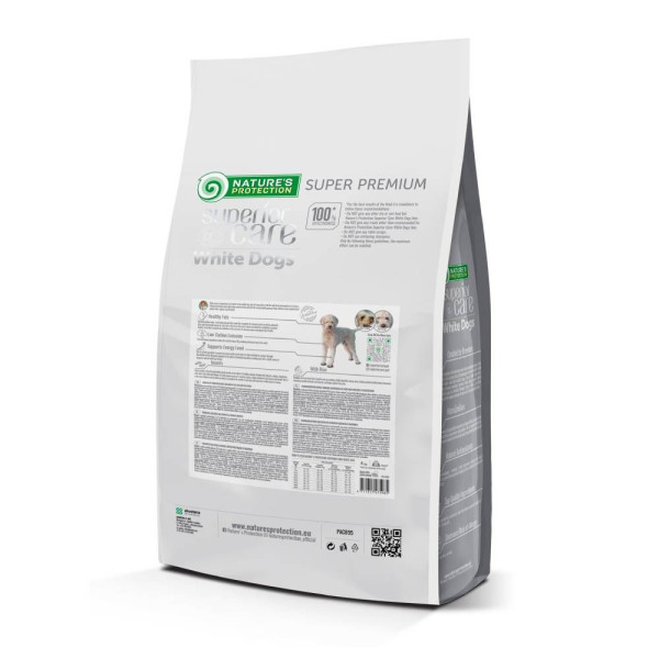 Сухий корм для собак Nature's Protection Superior Care White Dogs All Sizes and Life Stages 4 кг - комахи