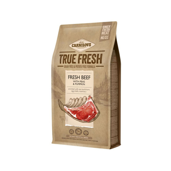 Сухий корм для дорослих собак усіх порід Carnilove True Fresh BEEF for Adult dogs 1,4 кг (яловичина)