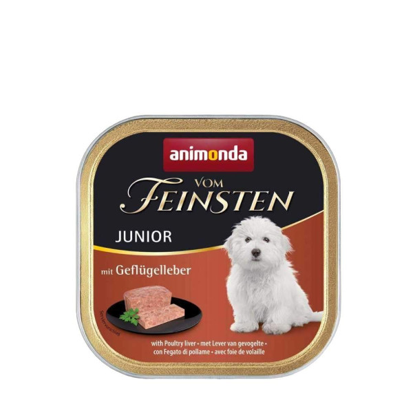 Вологий корм для цуценят Animonda Vom Feinsten Junior 150 г - печінка птаха