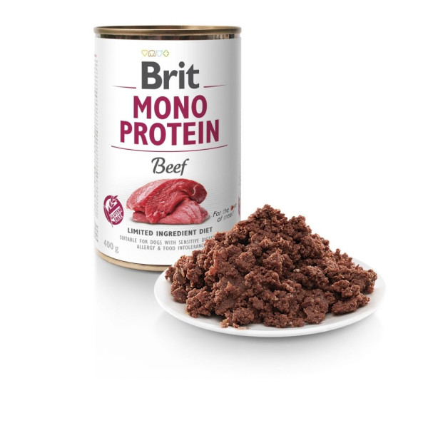 Влажный корм для собак Brit Care Mono Protein 400 г - говядина