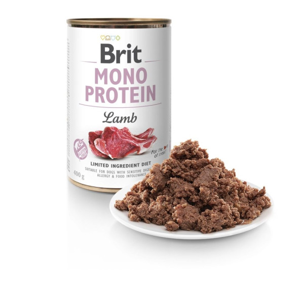 Вологий корм для собак Brit Care Mono Protein 400 г - ягня