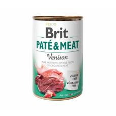 Вологий корм для собак Brit Care Pate & Meat 400 г - курка та оленина