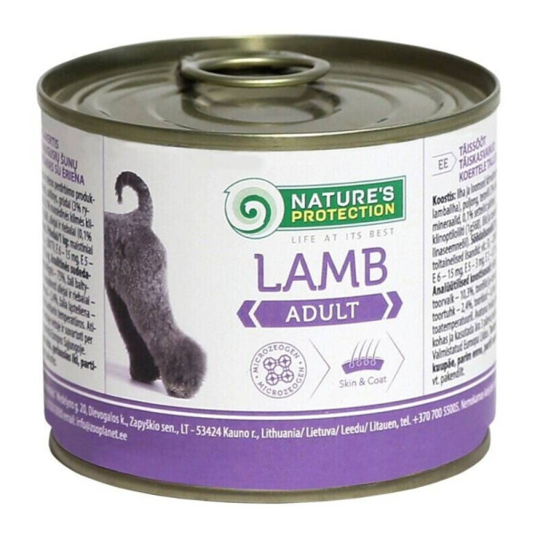 Вологий корм для собак Nature's Protection Adult 200 г - ягня