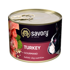 Вологий корм для собак Savory Adult 200 г - індичка