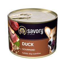 Вологий корм для собак Savory Adult 200 г - качка