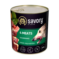 Вологий корм для собак Savory Adult 800 г - м'ясне асорті