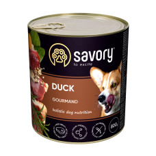 Вологий корм для собак Savory Adult 800 г - качка