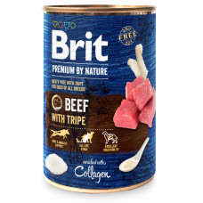 Вологий корм для собак Brit Premium By Nature Beef with Tripe 400 г - яловичина