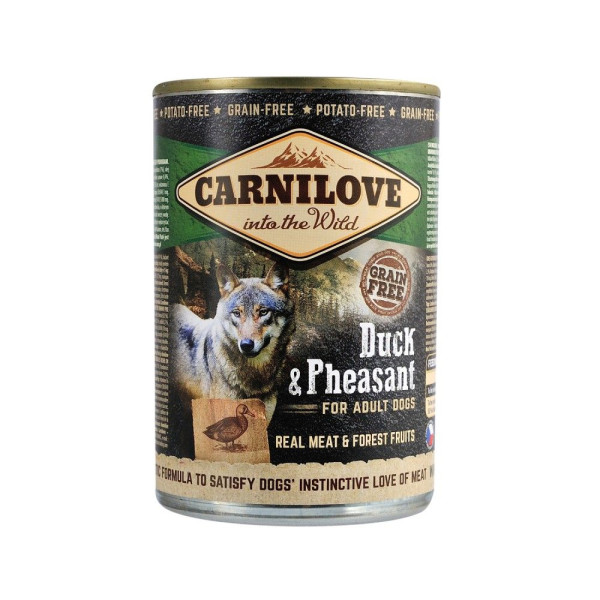Вологий корм для собак Carnilove Adult 400 г - качка та фазан