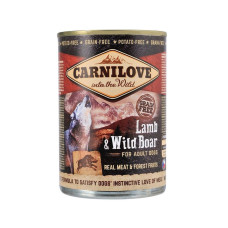 Вологий корм для собак Carnilove Adult 400 г - ягня та кабан