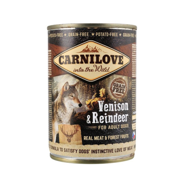 Вологий корм для собак Carnilove Adult 400 г - оленина