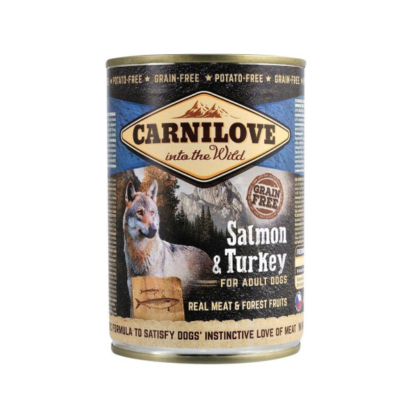 Вологий корм для собак Carnilove Adult 400 г - лосось та індичка