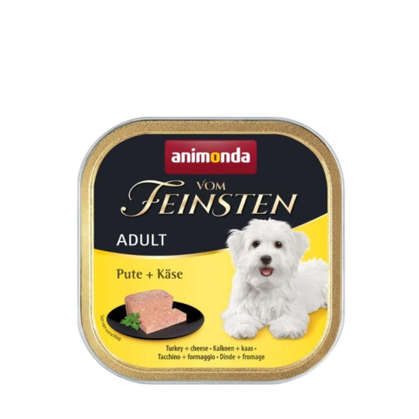 Вологий корм для собак Animonda Vom Feinsten Adult 150 г - індичка з сиром