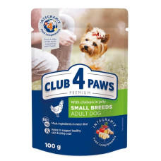 Вологий корм для собак Club 4 Paws Premium pouch 24x100 г (курка)