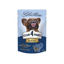 Вологий корм для собак Club 4 Paws Premium Selection pouch 12x85 г (качка та індичка)