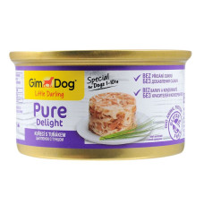 Вологий корм для собак GimDog Little Darling Pure Delight 85 г - курка та тунець