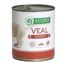 Вологий корм для цуценят Nature's Protection 400 г - телятина