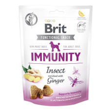 Ласощі для собак Brit Immunity 150 г - комахи та імбир