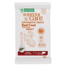 Ласощі для собак Nature's Protection Superior Care Red Coat Healthy Skin & Coat 160 г - лосось