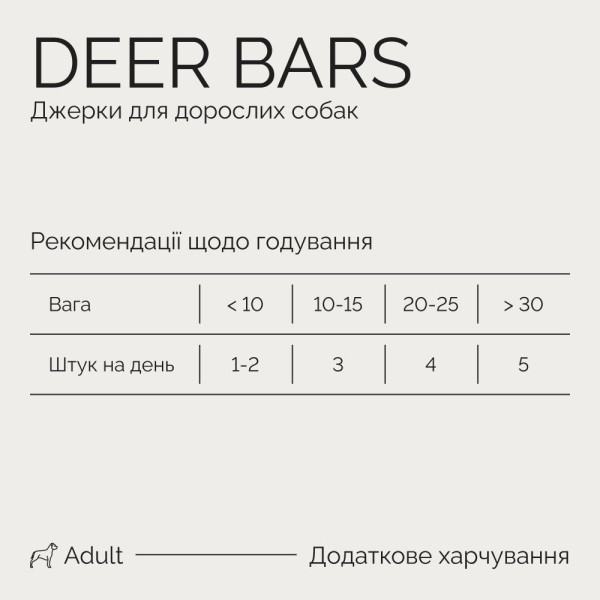 Ласощі Savory Bars With Venison 100 г - олень
