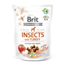 Ласощі для собак Brit Care Dog Crunchy Cracker 200 г - комахи, індичка та яблуко