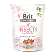Ласощі для цуценят Brit Care Dog Crunchy Cracker 200 г - комахи, сироватка і пробіотики