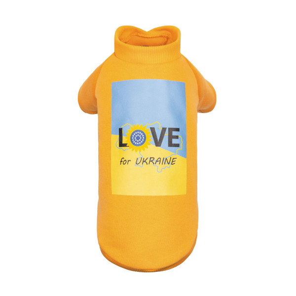 Товстівка для собак Pet Fashion Love for Ukraine M (помаранчева)