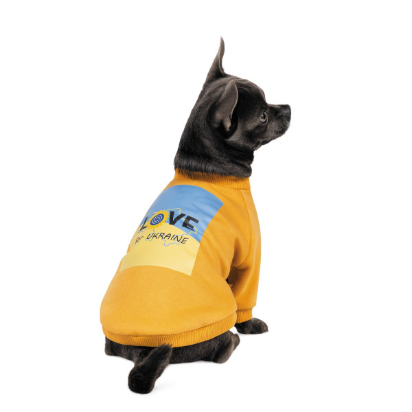 Товстівка для собак Pet Fashion Love for Ukraine M (помаранчева)