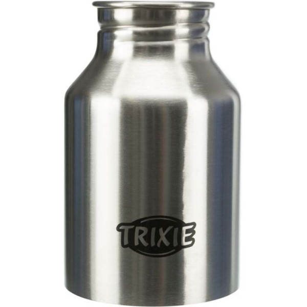 Пляшка дорожня Trixie з мискою 300 мл (чорна, синя)