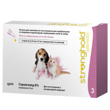 Краплі на холку для собак Zoetis Stronghold до 2,5 кг, 1 шт