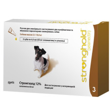 Краплі на холку для собак Zoetis Stronghold від 5,1 до 10 кг, 3 шт