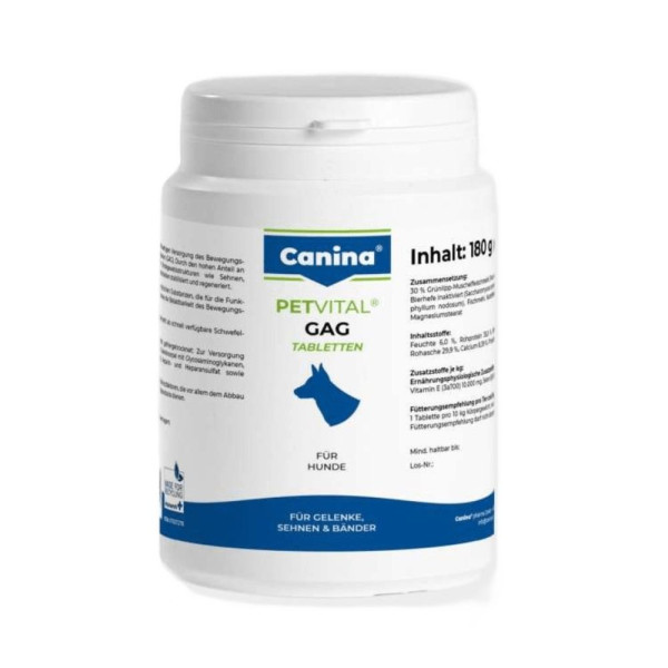 Вітаміни для собак Canina PetVital Gag 180 таблеток 180 г