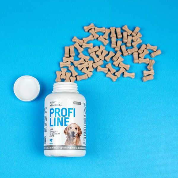 Вітаміни для собак PROVET Profiline Максі Комплекс 100 шт