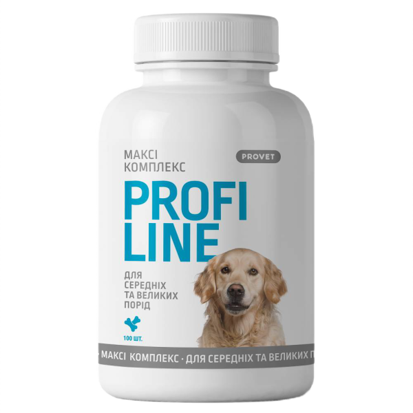Вітаміни для собак PROVET Profiline Максі Комплекс 100 шт
