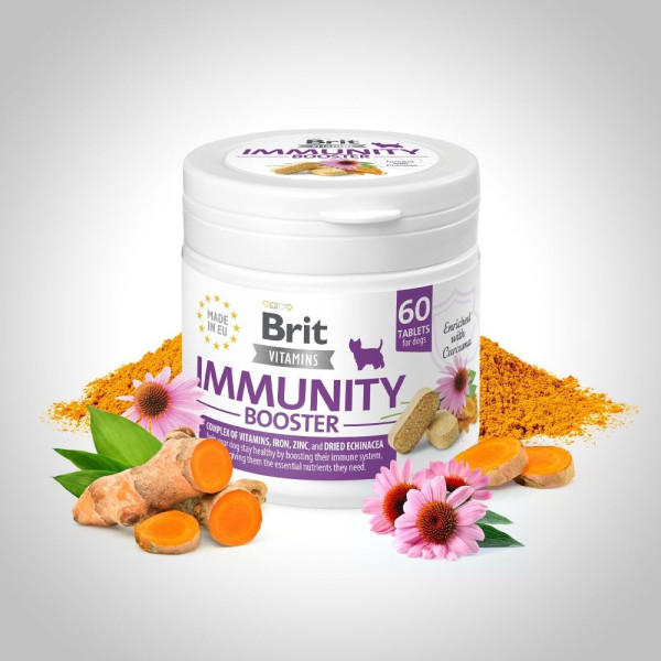 Вітаміни для собак Brit Vitamins Immunity Booster 120 г 60 таблеток