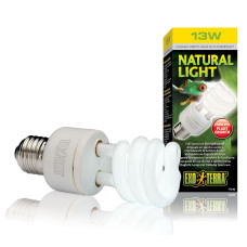 Компактна люмінесцентна лампа Exo Terra Natural Light для опромінення променями УФ-В спектра 13 W, E27