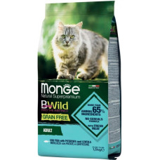 Сухий корм для котів Monge Cat Bwild Grain Free Тріска 1.5 кг
