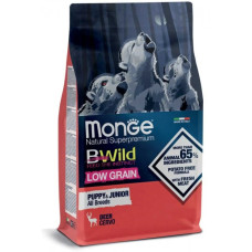 Сухий корм для собак Monge Dog Bwild Low Grain Puppy & Junior Оленина 15 кг