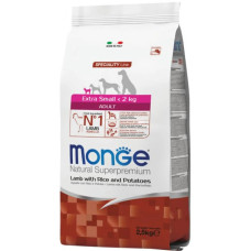Сухий корм для собак Monge Dog Extrasmall Adult Ягня 2.5 кг