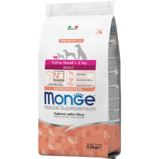 Сухий корм для собак Monge Dog Extrasmall Adult Лосось з рисом 2.5 кг
