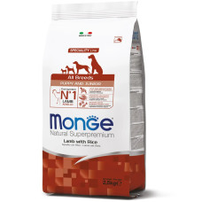 Сухий корм для собак Monge Dog All breeds Puppy & Junior Ягня 2.5 кг